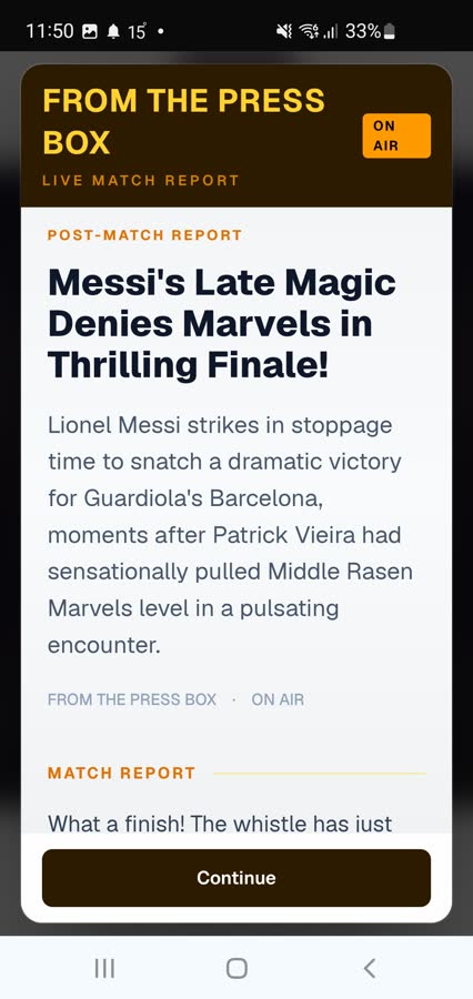Mezzala Legends on mobile