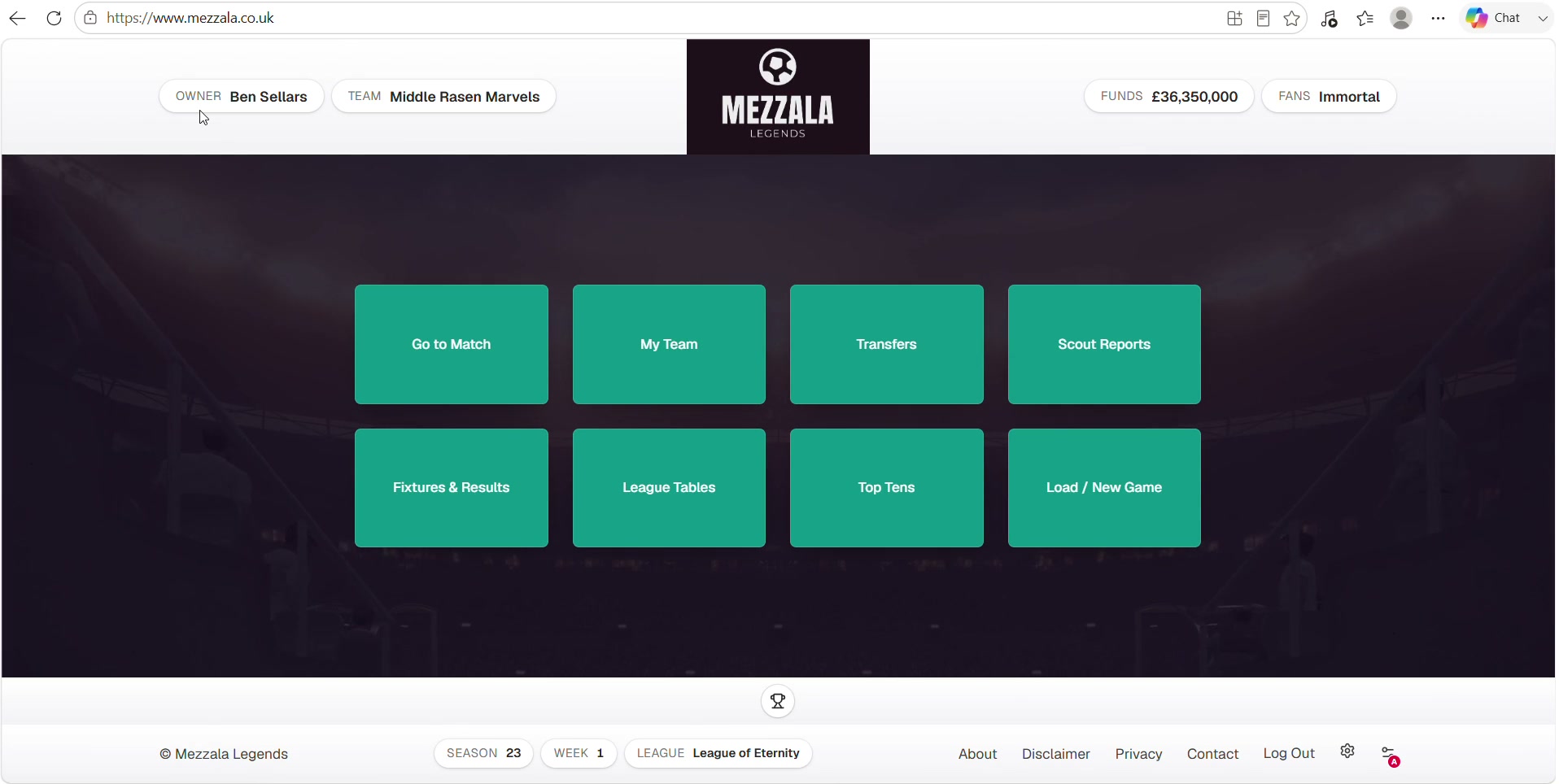 Mezzala Legends — screen 3